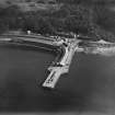 Wemyss Bay Station Pier, Wemyss Bay.  Oblique aerial photograph taken facing east.