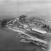 Troon Harbour, general view.  Oblique aerial photograph taken facing north.