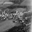Markinch, general view, showing Commercial Street and St Drostan's Parish Church.  Oblique aerial photograph taken facing east.