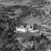 Kinfauns Castle, Kinfauns.  Oblique aerial photograph taken facing north.