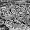 Dumfries, general view, showing Brooms Road and Queen Street.  Oblique aerial photograph taken facing west.