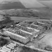 Arrol-Aster Car Factory, Heathhall, Dumfries.  Oblique aerial photograph taken facing east.