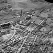 J and P Coats Ltd. Ferguslie Mills Thread Works, Paisley.  Oblique aerial photograph taken facing south-west.