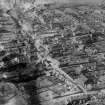 Lochgelly, general view, showing Bank Street and Main Street.  Oblique aerial photograph taken facing north.  This image has been produced from a damaged negative.