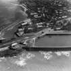 Victoria Harbour and Old Harbour, Dunbar.  Oblique aerial photograph taken facing south.