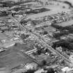 Auchterarder, general view, showing High Street and Ruthven Street.  Oblique aerial photograph taken facing east.