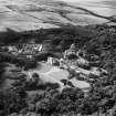 Glenapp Castle, Ballantrae.  Oblique aerial photograph taken facing west.