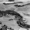 W and T Milroy Waulk Mill and Tarff Woollen Mills, Kirkcowan.  Oblique aerial photograph taken facing south-east.