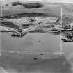 Tilbury Contracting and Dredging Co. Ltd. Quarry and Thomas Ward and Sons Shipbreaking Yard, Inverkeithing.  Oblique aerial photograph taken facing south.  This image has been produced from a crop marked negative.