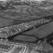 Saughtonhall Housing Estate and Saughton Park, Edinburgh.  Oblique aerial photograph taken facing north.