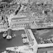 Dundee, general view, showing Victoria Royal Arch and Caird Hall.  Oblique aerial photograph taken facing north.