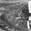 Sandeman Brothers Ruchill Oil Works, Murano Street, Maryhill, Glasgow.  Oblique aerial photograph taken facing north.  This image has been produced from a damaged negative.