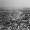 Glasgow, general view, showing Queen's and Prince's Docks and Govan Road.  Oblique aerial photograph taken facing east.