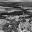 Culter Mills Paper Co. Ltd. Paper Mill, Peterculter.  Oblique aerial photograph taken facing north-west.