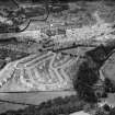Hawick, general view, showing Moar Park and Upper Common Haugh.  Oblique aerial photograph taken facing north.  This image has been produced from a damaged negative.