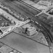 Jenners Furniture Repository, Murrayfield, Edinburgh.  Oblique aerial photograph taken facing east.
