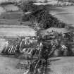 JA Weir Ltd. Kilbagie Mill, Kilbagie.  Oblique aerial photograph taken facing north-west.