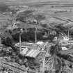 Alexander Cowan and Sons Valleyfield Paper Mill, Valleyfield Road, Penicuik.  Oblique aerial photograph taken facing north-east.