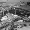 Alexander Cowan and Sons Valleyfield Paper Mill, Valleyfield Road, Penicuik.  Oblique aerial photograph taken facing north.