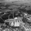 Alexander Cowan and Sons Valleyfield Paper Mill, Valleyfield Road, Penicuik.  Oblique aerial photograph taken facing east.