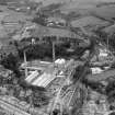 Alexander Cowan and Sons Valleyfield Paper Mill, Valleyfield Road, Penicuik.  Oblique aerial photograph taken facing north-east.