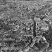 Dundee, general view, showing Steeple Church, Nethergate and East Dock Street.  Oblique aerial photograph taken facing north-east.
