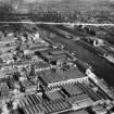 Glasgow, general view, showing Harland and Wolff Diesel Engine Works, 181 Lancefield Street and George the Fifth Bridge.  Oblique aerial photograph taken facing south-east.  This image has been produced from a crop marked negative.