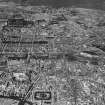 Edinburgh, general view, showing Waverley Station and Royal Botanic Garden.  Oblique aerial photograph taken facing north.