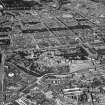 Edinburgh, general view, showing Princes Street and Edinburgh Castle.  Oblique aerial photograph taken facing north.