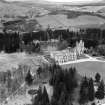 Oblique aerial view of Balmoral Castle and Estate looking north.