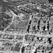 Perth, general view, showing Waverley Hotel, York Place and Caledonian Road.  Oblique aerial photograph taken facing north.  This image has been produced from a crop marked negative.