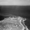 Girdleness Lighthouse, Greyhope Road, Aberdeen.  Oblique aerial photograph taken facing north-east.
