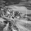 Aboyne, general view, showing Huntly Arms Hotel, Charlestown Road and Aboyne Station.  Oblique aerial photograph taken facing east.  This image has been produced from a crop marked negative.