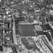 Glasgow, general view, showing College Goods Station and Bell Street.  Oblique aerial photograph taken facing north-west.  This image has been produced from a crop marked negative.