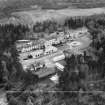 Scottish Red Cross Society Glen o' Dee Sanatorium, Banchory.  Oblique aerial photograph taken facing south-west.  This image has been produced from a crop marked negative.