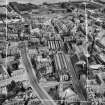 Greenock, general view, showing John Hastie and Co. Ltd. Kilblain Street Engine Works and Nelson Street.  Oblique aerial photograph taken facing east.  This image has been produced from a crop marked negative.