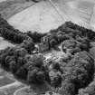 Huntly Castle.  Oblique aerial photograph taken facing south-west.