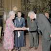 Steve Wallace being presented to HM The Queen.