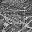Edinburgh, general view, showing Waddie and Co. Ltd. St Stephen's Works, Slateford Road and Shandon Street.  Oblique aerial photograph taken facing east.  This image has been produced from a crop marked negative.