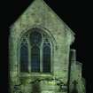 1:50 scale orthographic elevation produced by laser scanning. East elevation of the Winton Aisle at Pencaitland Church.