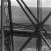 Forth Rail Bridge and Inch Garvie, Firth of Forth.  Oblique aerial photograph taken facing east.  This image has been produced from a print.