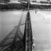 Forth Rail Bridge and Hawes Pier, South Queensferry.  Oblique aerial photograph taken facing south.  This image has been produced from a print.