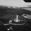 Girdleness Lighthouse, Greyhope Road, Aberdeen.  Oblique aerial photograph taken facing west.  This image has been produced from a print.