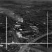 Peterhead, general view, showing James Sutherland (Peterhead) Ltd Bus Depot, St Peter Street and King Street.  Oblique aerial photograph taken facing west.  This image has been produced from a crop marked print.