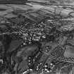 Jedburgh, general view, showing Blair Avenue and Jedburgh Abbey.  Oblique aerial photograph taken facing north.  This image has been produced from a print.