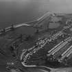 Methil Docks.  Oblique aerial photograph taken facing south.  This image has been produced from a marked print.