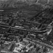 Edinburgh, general view, showing Fountain Brewery, Dundee Street and Grove Street.  Oblique aerial photograph taken facing north-west.  This image has been produced from a marked print.