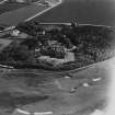 Carlekemp House, Abbotsford Park, North Berwick.  Oblique aerial photograph taken facing south.  This image has been produced from a print.