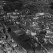 Glasgow, general view, showing Central Station and Queen Street Station.  Oblique aerial photograph taken facing north-east.  This image has been produced from a print.