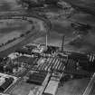 Clyde Paper Co. Ltd. Clyde Paper Mills, Eastfield, Rutherglen.  Oblique aerial photograph taken facing east.  This image has been produced from a print. 